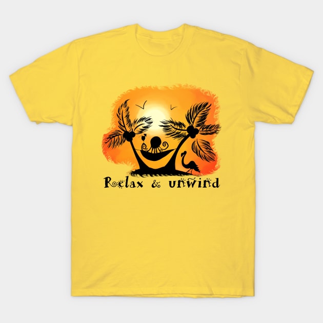 Relax & Unwind T-Shirt by DitzyDonutsDesigns